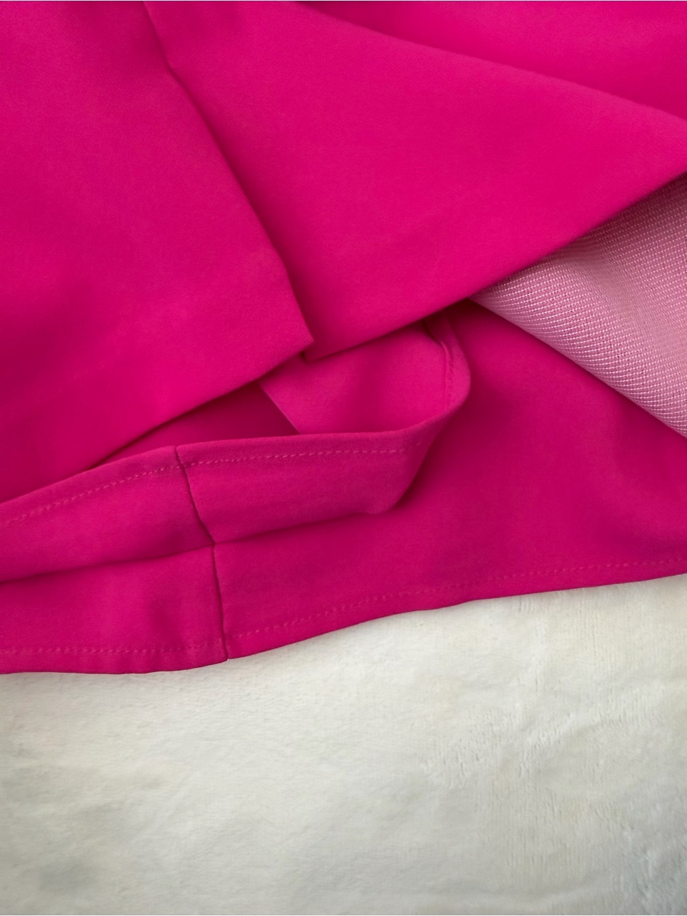 Amanda Uprichard Hot Pink Belted Skort Romper Size S - Picture 7 of 8